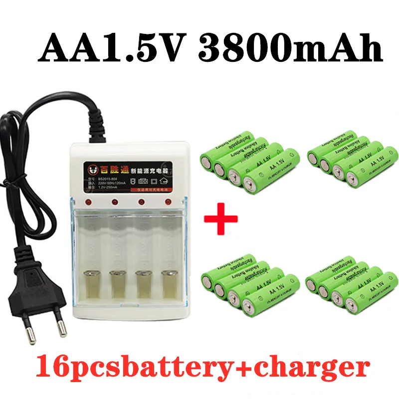 

1,5 V AA batterie 3800mAh akku NI-MH 1,5 V AA batterie für Uhren mäuse computer spielzeug so auf + kostenloser versand
