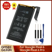 original phone battery gmsb3 g63qn for google pixel 6 4614mah google pixel 6 pro 5003mah replacement battery tools