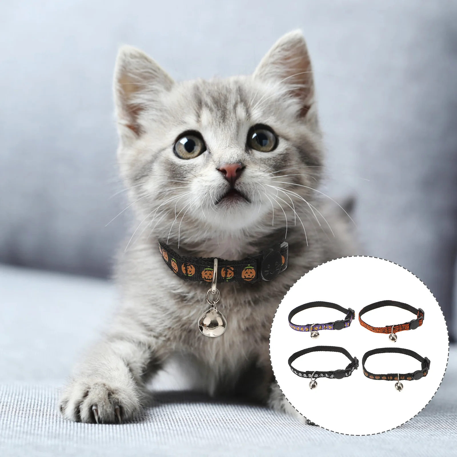 

Pet Collar Patternscollars Dogbow Adjustable Tie Dogsbellsweb Spider Pumpkin Puppy