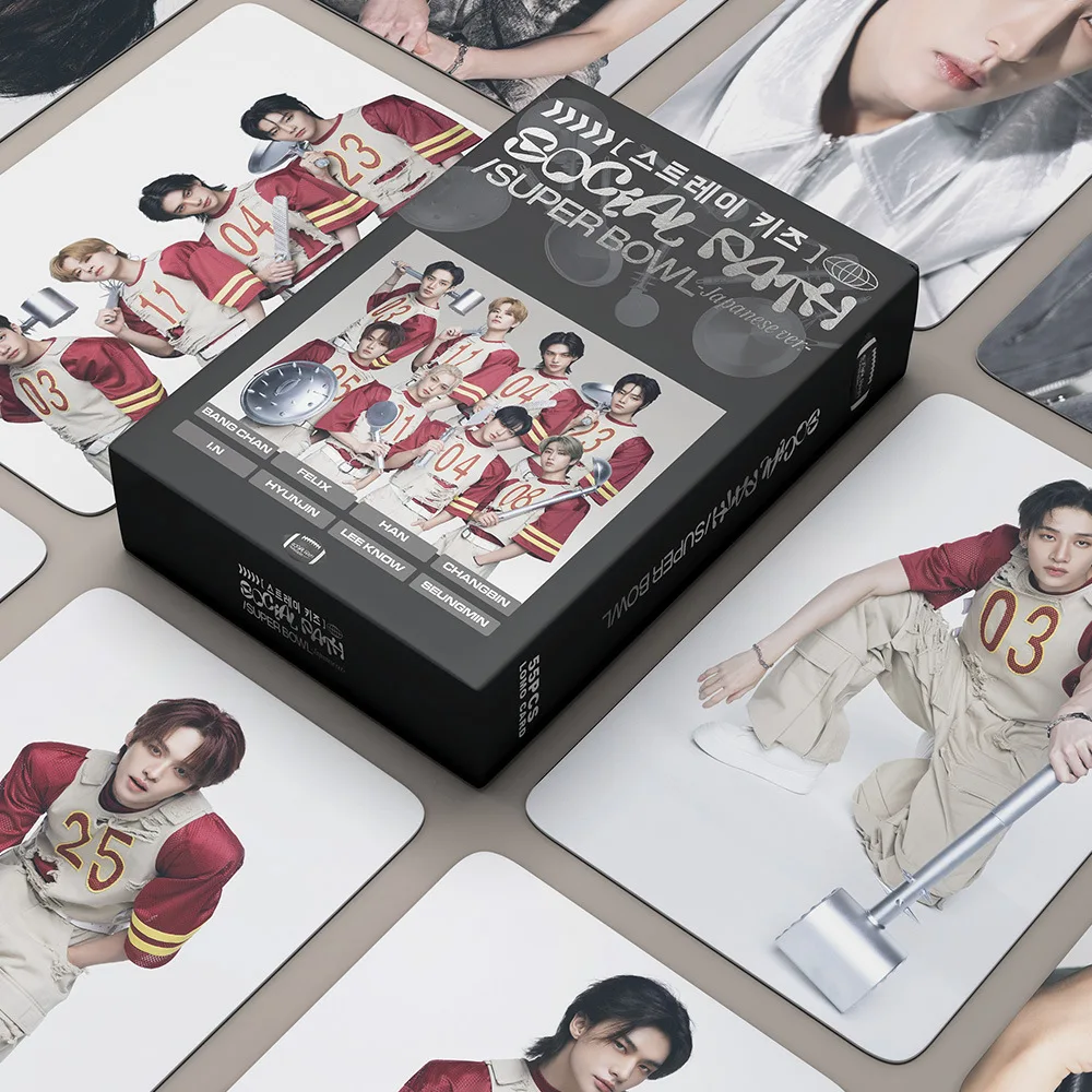 

55PCS/set KPOP Straykids Social Path Super Bowl New Album Group Photocards High Quality Photo Card Postcard Fans Collection Gift