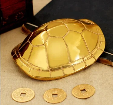 SCY 330 +++ медная панцирь черепахи украшение для гадания принадлежности фэн-шуй