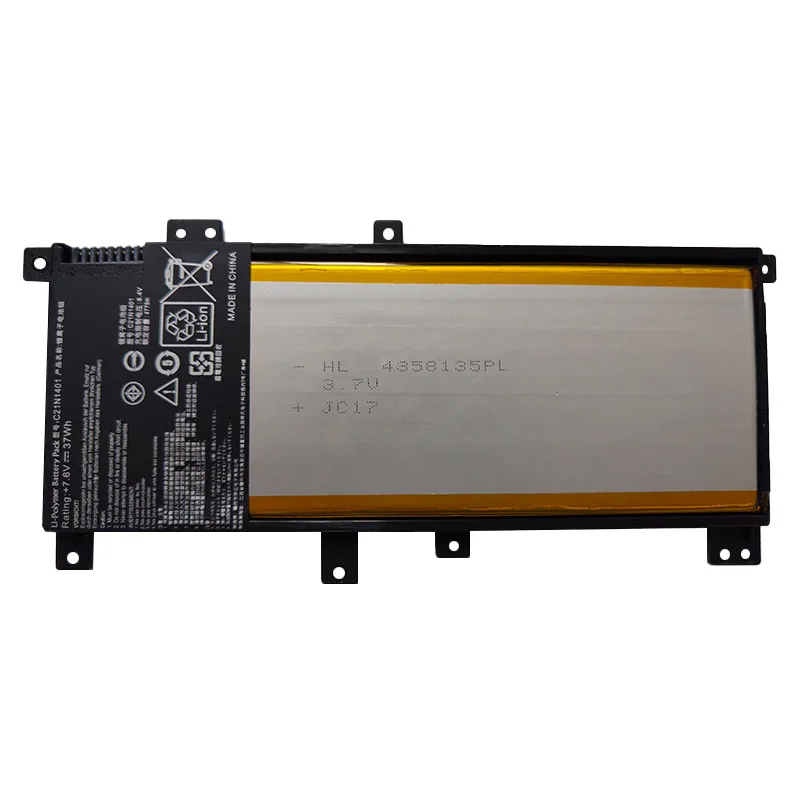Фото Аккумулятор для ноутбуков ASUS C21N1401 (совместим с моделями Y483L, F455L, F455LD, X455LN, X555LN, X454L, A455L, R455L, R455LD, W419L, K455L, K455LF, NM410L), 7.6V, 37Wh №1