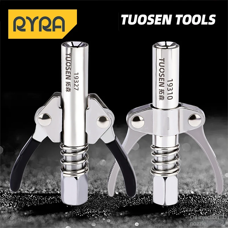 

Сверхмощный инструмент для смазки 10000 фунт/кв. Дюйм, быстроразъемный и съемный наконечник из нержавеющей стали NPTI/8 без протечек для смазки