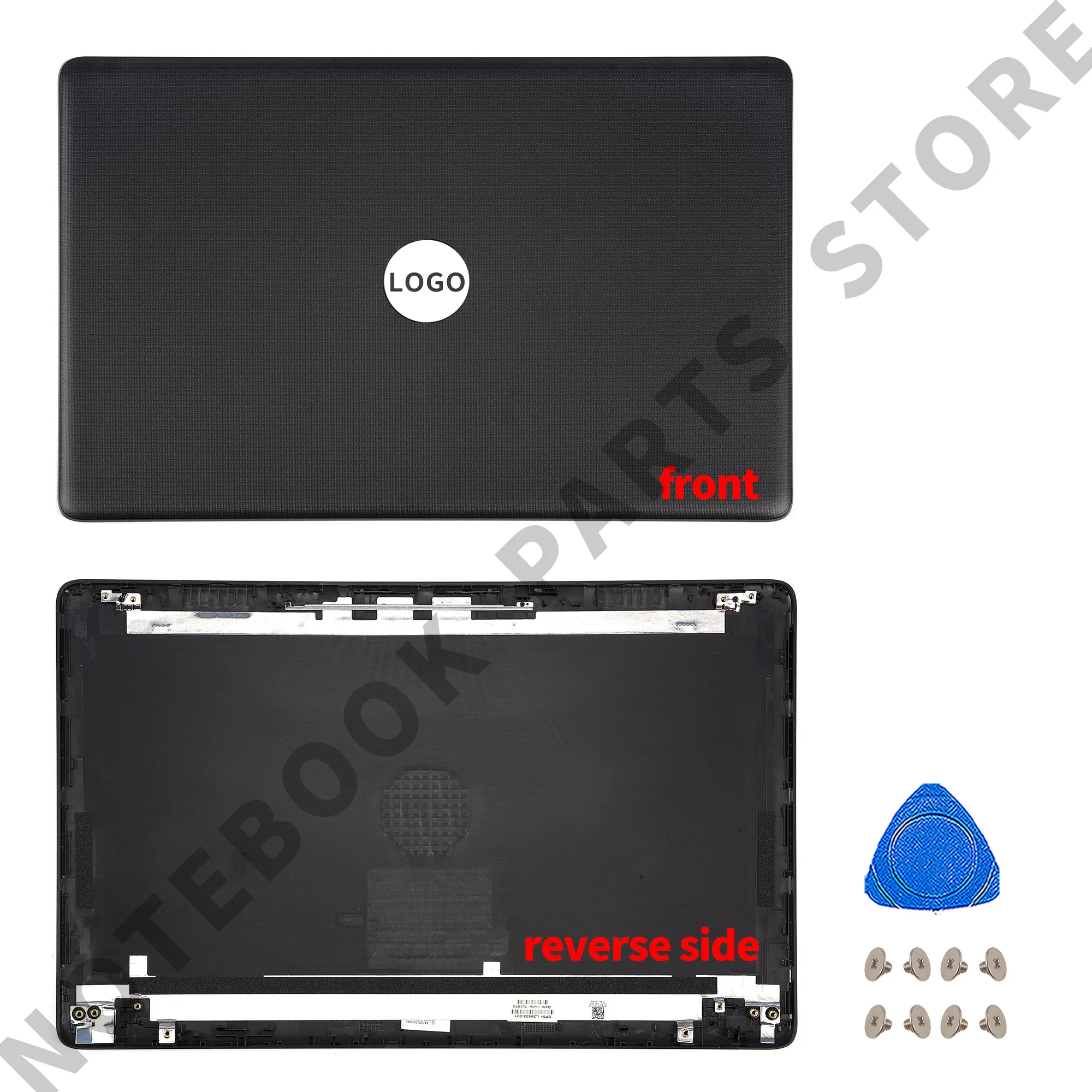 Новая задняя крышка ЖК-дисплея/ передняя рамка/ петли/ опорная панель/ нижний корпус черного цвета для HP 15-DA 15-DB 250 G7 255 TPN-C135 TPN-C136 L20433-001.