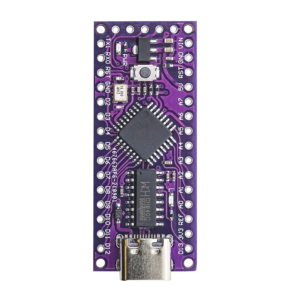 LGT8F328P-LQFP32 MiniEVB TYPE-C USB CH340G совместимый с ATMEGA328 Nano V3.0 LGT8F328P CH9340C/HT42B534-1 SOP16 для Arduino