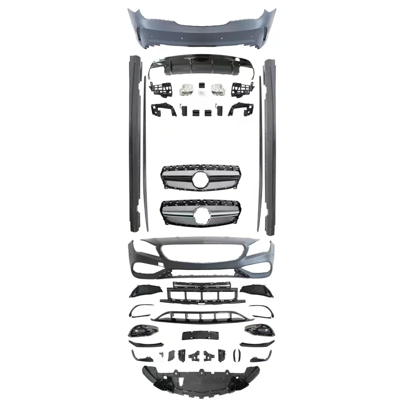 Для Mercedes Bena CLA AMG стиль корпус комплект передний бампер для W117 CLA200 CLA250 обновление 45