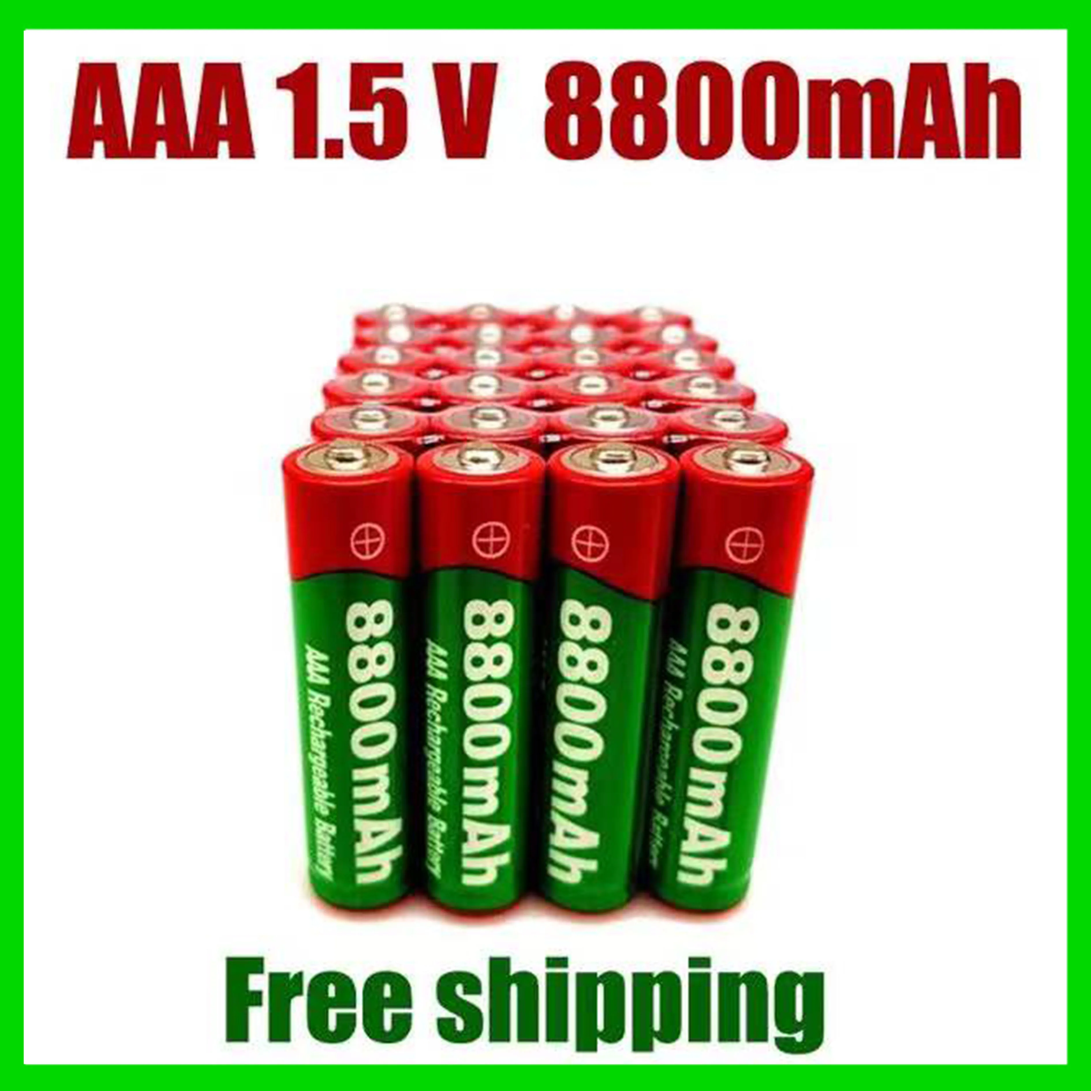 

2023 New 1.5V AAA Rechargeable Battery 8800mah AAA 1.5V New Alkaline Rechargeable Batery for Led Light Toy Mp3wait+free Shipping