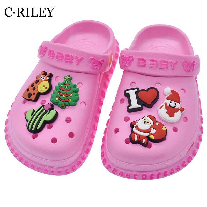 60Pcs Cute Christmas Santer PVC Shoe Charms Clogs Buckle Accessories Xmas Shoe Decoration Croc Shoe Charm Sandals Kids Gifts