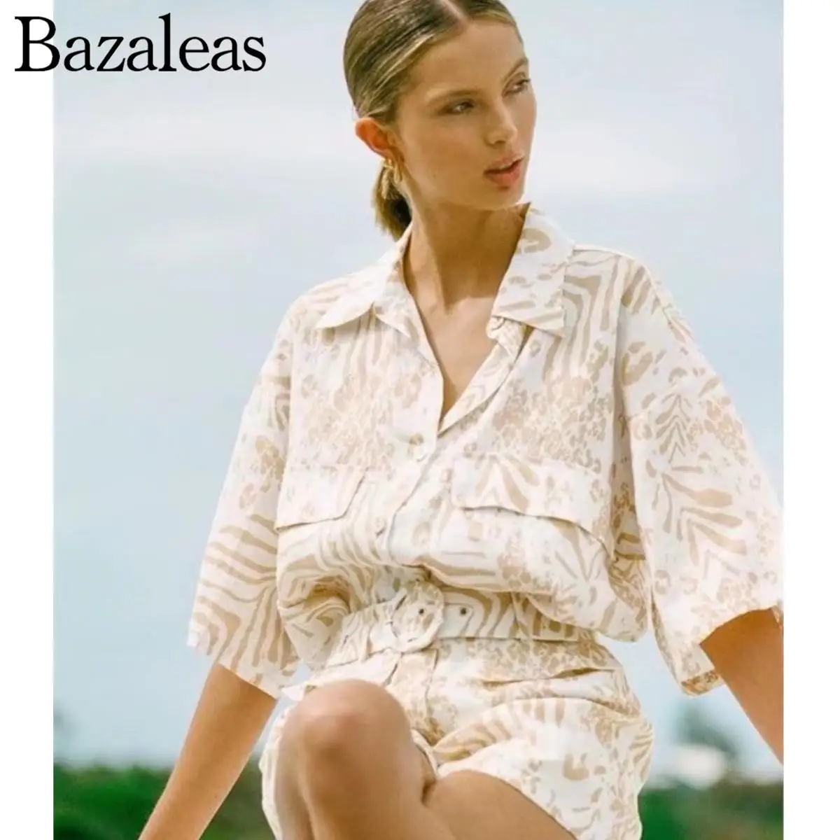 Рубашки на пуговицах топы летние шикарные женская блузка с коротким рукавом