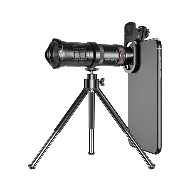 

HD 15X - 45X Optical Zoom Telephoto Zoom Len Clip Tripod Long-distance Phone Lens