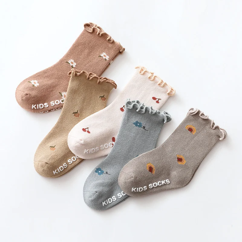 

Four Season Children's Anti-slip Boat Socks For Boys Girl Low Cut Floor Kid Socks