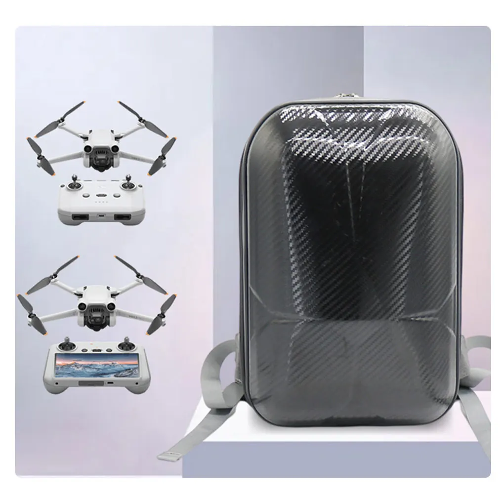 

Drone Bag Shell Backpack Shockproof Carrying Case Sweet Gift Double Zipper