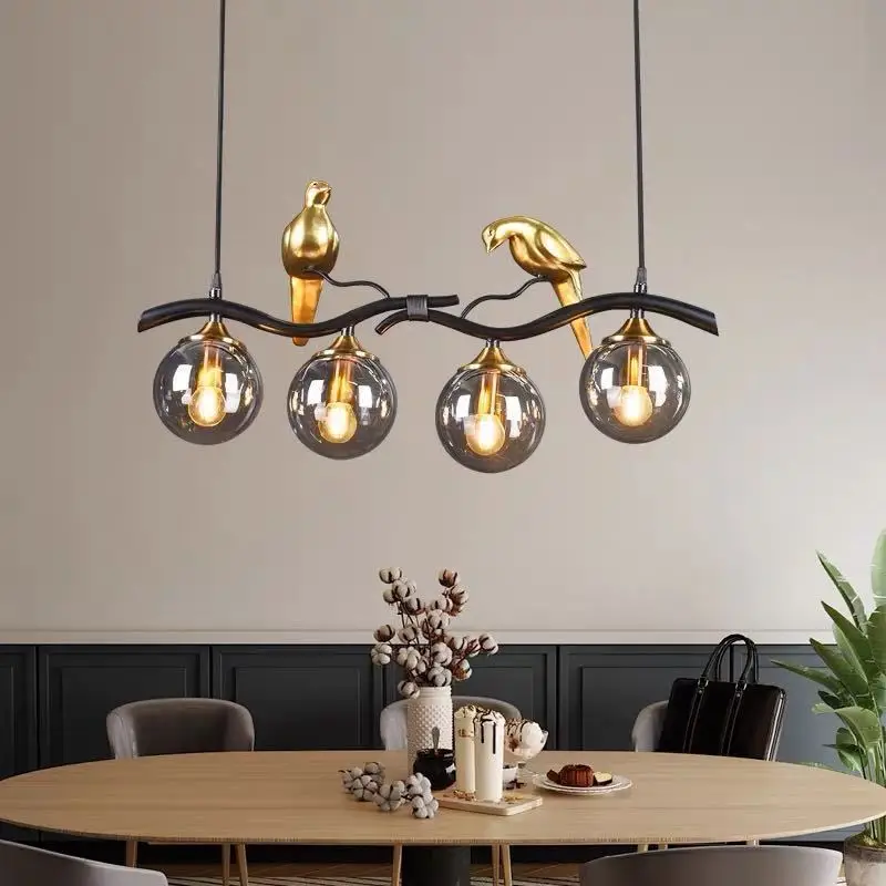 

Nordic Bird Chandelier Light Simple E27 Dining Room Decoration Home Lamp Indoor Design Pendant Lighting Hanging Lamp for Ceiling