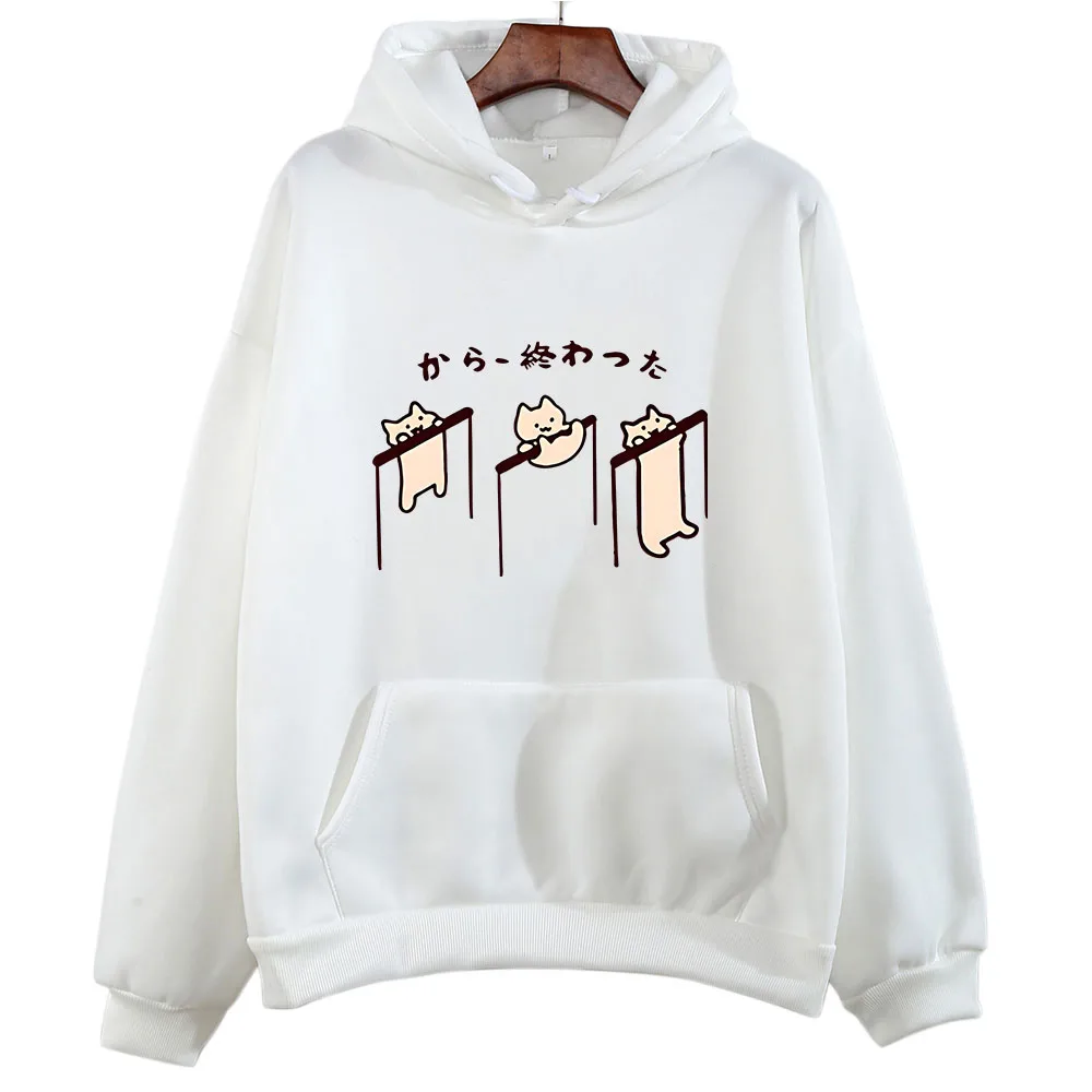 

Everyday One Cat Meme Nyan=Meow Printed Hoodie WOMEN Cartoon Kawaii/Cute Anime Clothes Sweatshirt Autumn/Winter Aesthetic Fleece