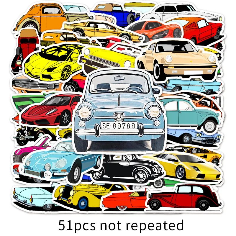 Wheels Car Wind Fire Wheels Stickers Baby Shower Kids Waterproof Stickers for Skateboard Suitcase Laptop Kids Decals Toys