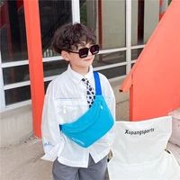 new baby contrast backpacks boys messenger package canvas bags color waist pack childrens coin purses candy packet school bag
