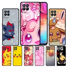 Lovely Pikachu Cartoon For OPPO GT Master Find X5 X3 Realme 9 8 6 C3 C21Y Pro Lite A53S A5 A9 2020 Black Phone Case Cover Capa