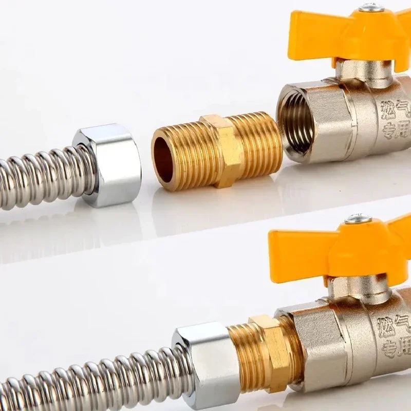 10 шт. латунные коннекторы для труб 1/8 дюйма 1/4 3/8 1/2 с внутренней резьбой