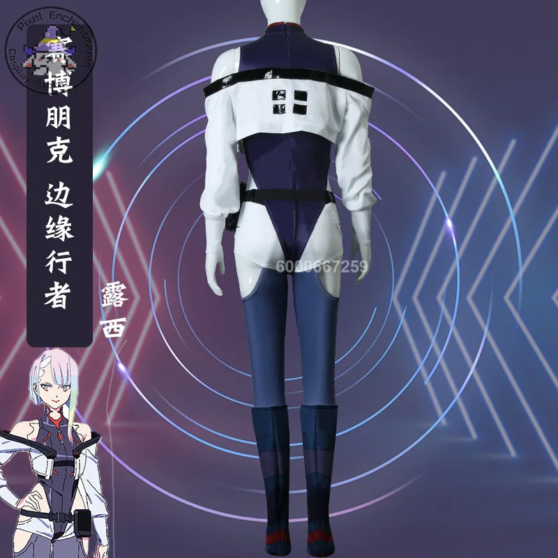 Аниме Киберпанк: Edgerunners Люсина Костюм Косплей Сексуальное женское боди