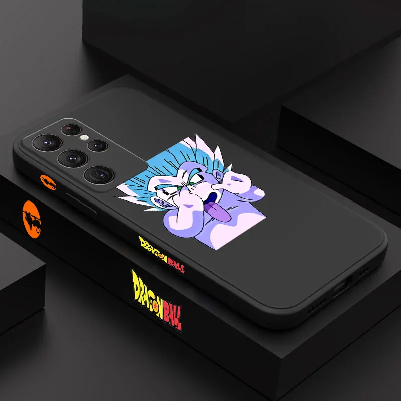 

Phone Case for Samsung Galaxy S23 S22 S21 Ultra S20 FE S10 LITE S10E Original Liquid Silicone Soft Cover DBZ Gotenks