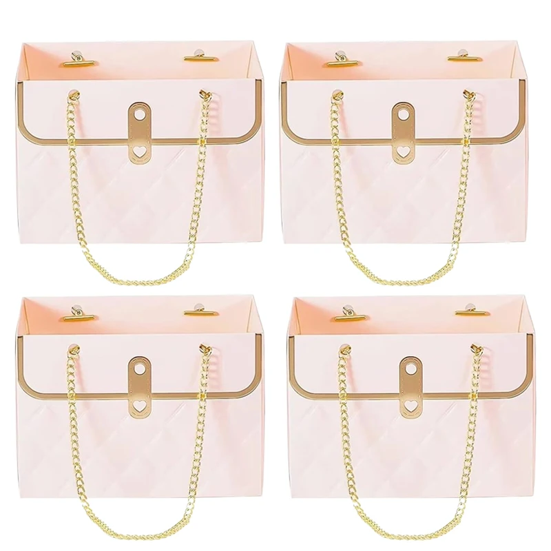 

Картонные подарочные пакеты с цветочным принтом