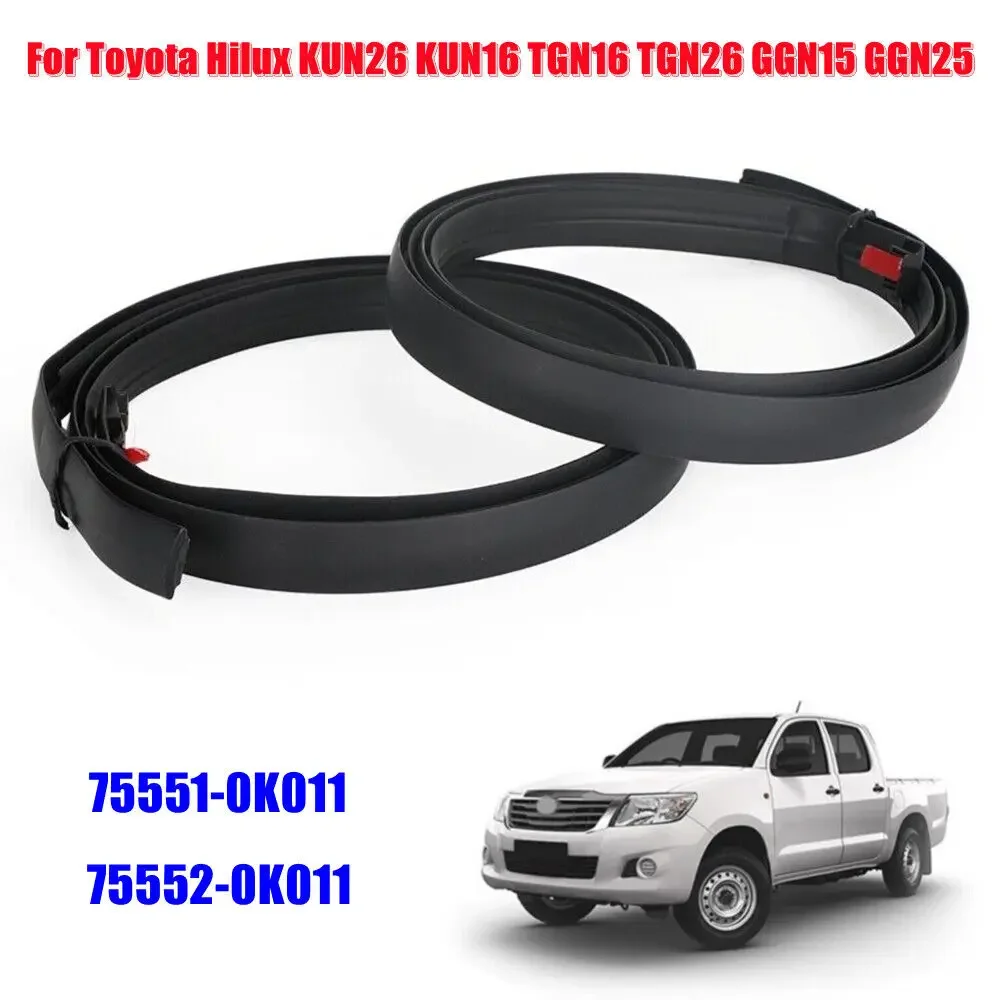 

75551-0K011 75552-0K011 Для Toyota Hilux KUN26 KUN16 TGN16 TGN26 GGN15 GGN25 Автомобильная крыша, капельная отделка, уплотнительные полосы, отделка авто