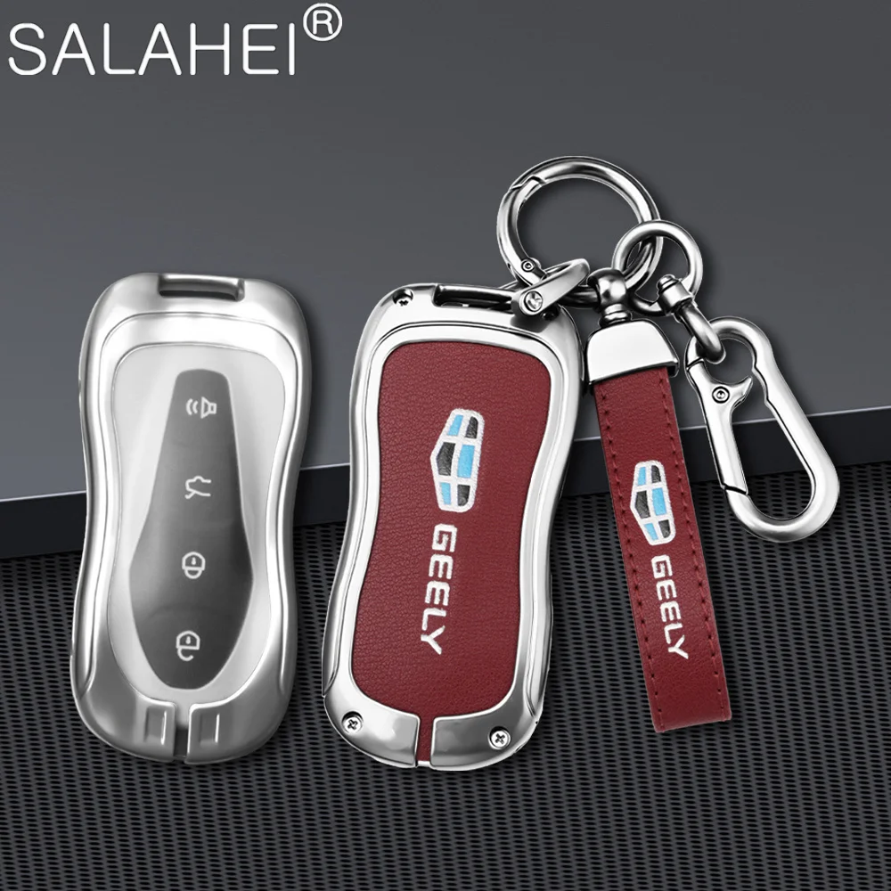 

Car Key Case Full Cover Protect Shell For Geely Atlas Pro Boyue Pro Tugella Azkarra FY11 New Emgrand GS X6 SUV EC7 Accessories