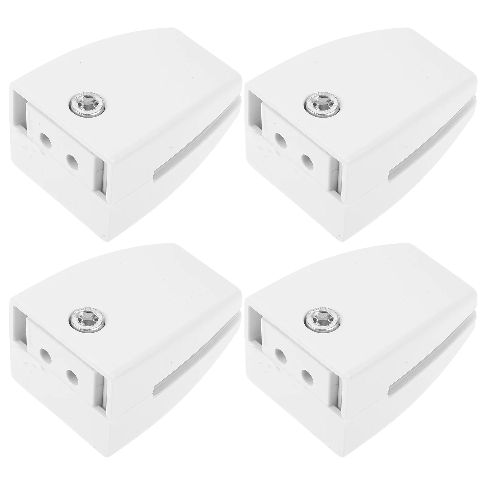 

4 Pcs Desktop Accessories Glass Baffle Clamp Screen Clip Bracket Divider Clamps Office Abs Sneeze Guard Support