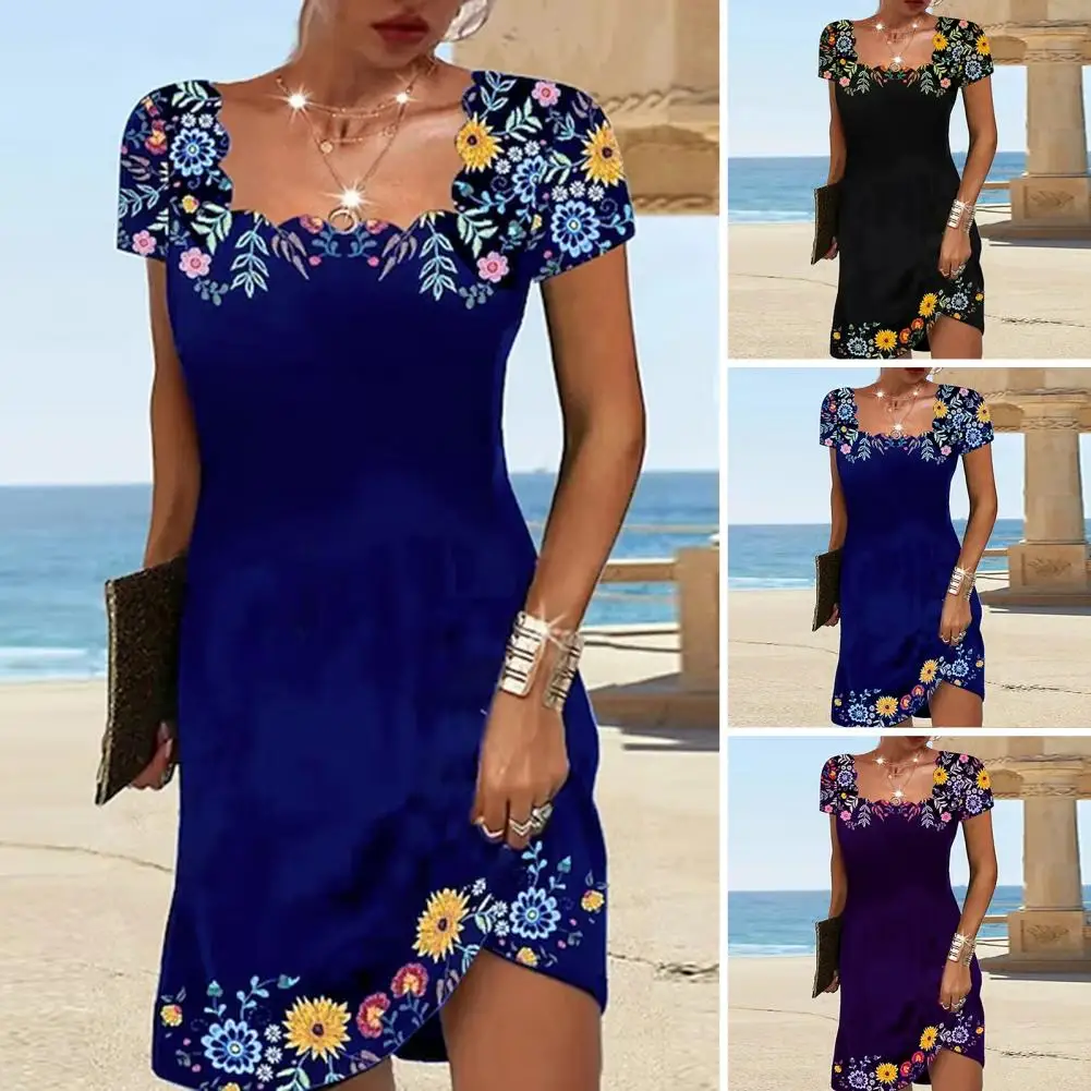 

Skin-touching Fashion Simple Casual Female Tunic Dress Temperament Ladies Dress A-Line Streetwear