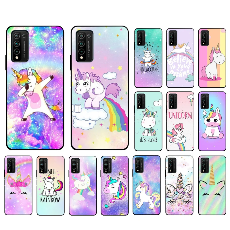 

Unicorn Phone Case For Huawei Honor 50 30 Pro 10X Lite 20 7A 7C 8X 9X Pro 9A 8A 8S 9S 10i 20S 20lite