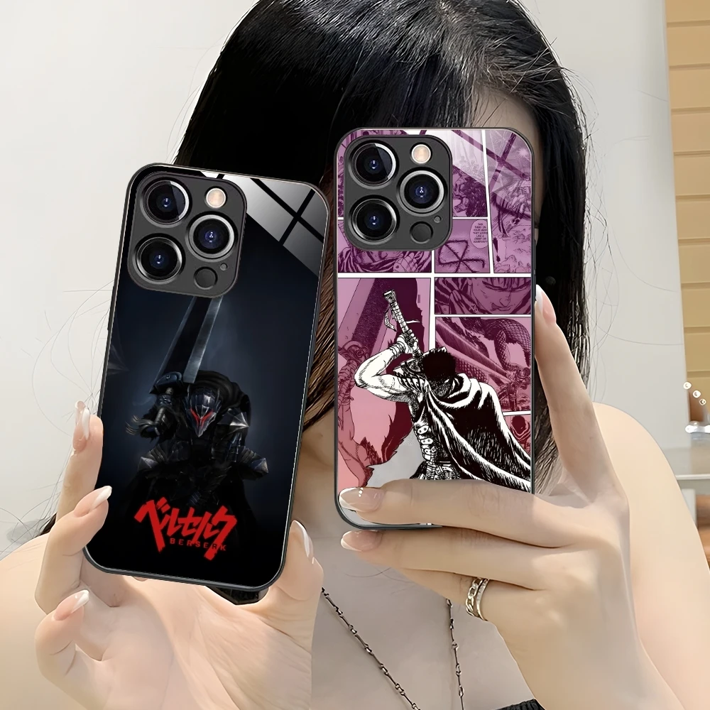 Чехол для мобильного телефона с рисунком B-Berserks iPhone 16 15 14 13 12 11 X XR XS 8 Pro Max Plus Mini PC