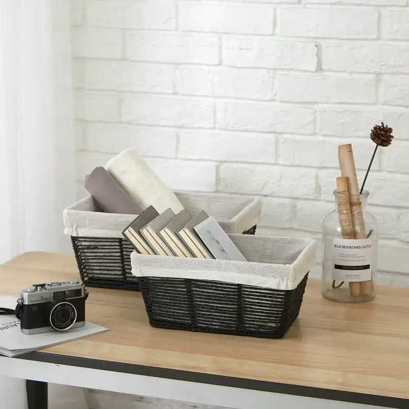 

Storage Baskets, Set of 2 (Black)