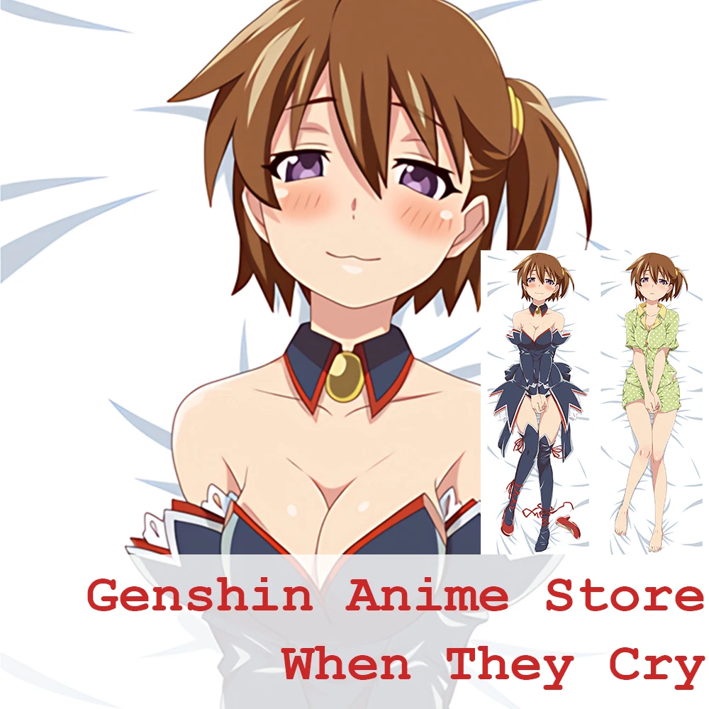 

Higurashi, когда они плачут, наволочка Hojo Satoko Dakimakura, обнимающее тело, искусственные двухсторонние наволочки с принтом