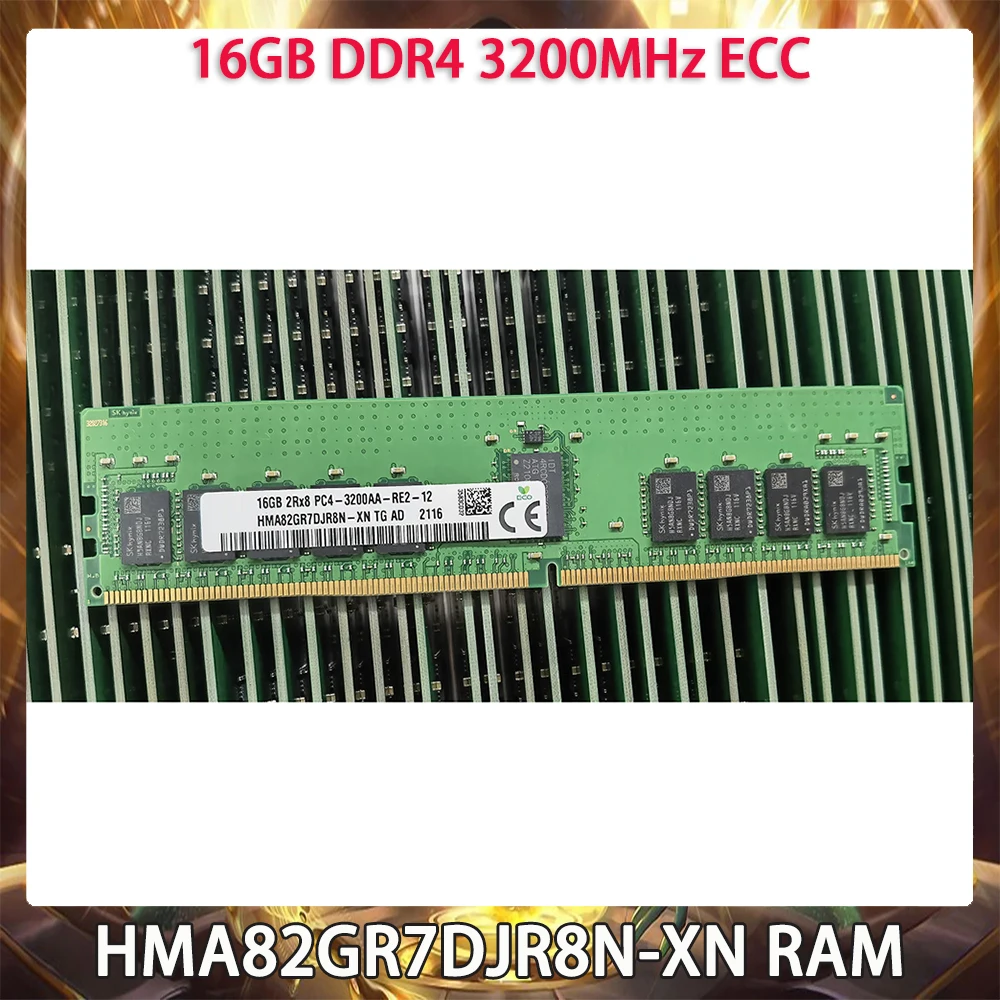 

For SK Hynix 16GB DDR4 3200MHz ECC RAM 2RX8 PC4 3200AA HMA82GR7DJR8N-XN Memory Works Perfectly Fast Ship High Quality