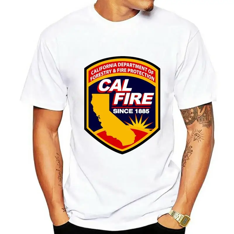 

New Cal Fire California Fire Firefighter Department T-shirt Haokan