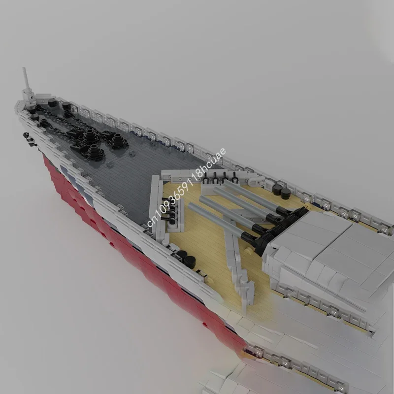 10800 деталей MOC: Французский линкор Ришелье — конструктор, креативный рождественский подарок, развивающий STEMSTEAM-навыки, для развития практических способностей (art.: 3920db784d272) - 3920db784d272