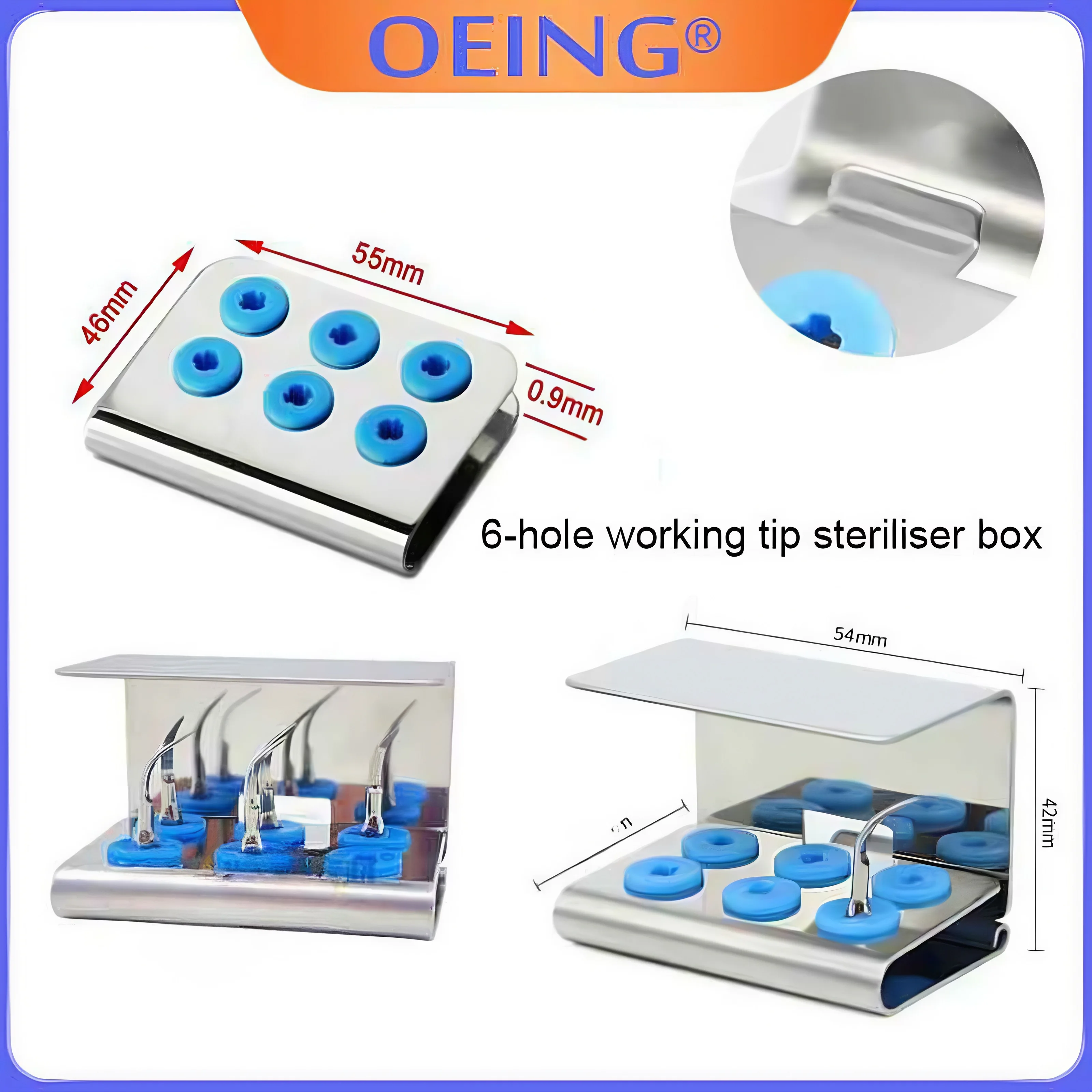 Контейнер для хранения дезинфекции с 6 отверстиями держатель зубных