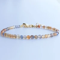 2022 new natural stone agate bead charm bracelets for women handmade fine jewelry friendship bracelets