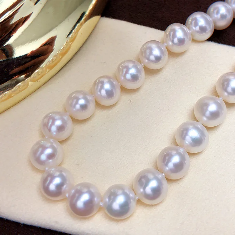 

AAA South Sea 8-9mm White Pearl Party Necklace Chain Necklace for Women Ladies Jewelry Luxury Jewelry