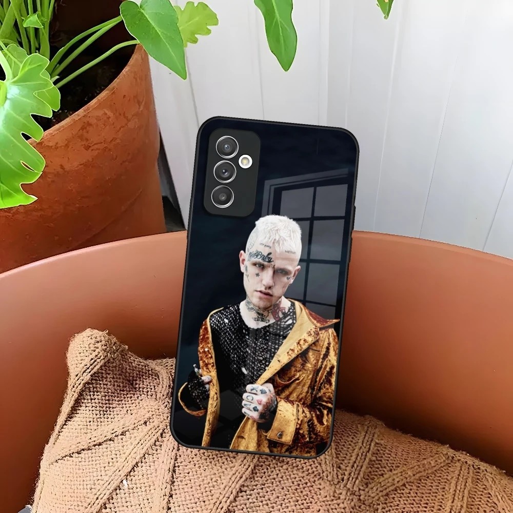 Фото Чехол для телефона Rapper Lil Peep Hell Boy для Samsung Galaxy S26 S25 S24 S23 S22 S21 S20 FE Edge Plus Ultra, стеклянный чехол №3