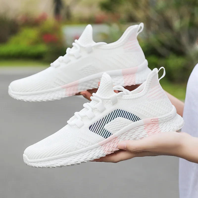 Women Running Shoes Fashion Casual Sneakers Air Mesh Lace Up Sport Shoes Comfortable Breathable Zapatillas Mujer Tennies shoes