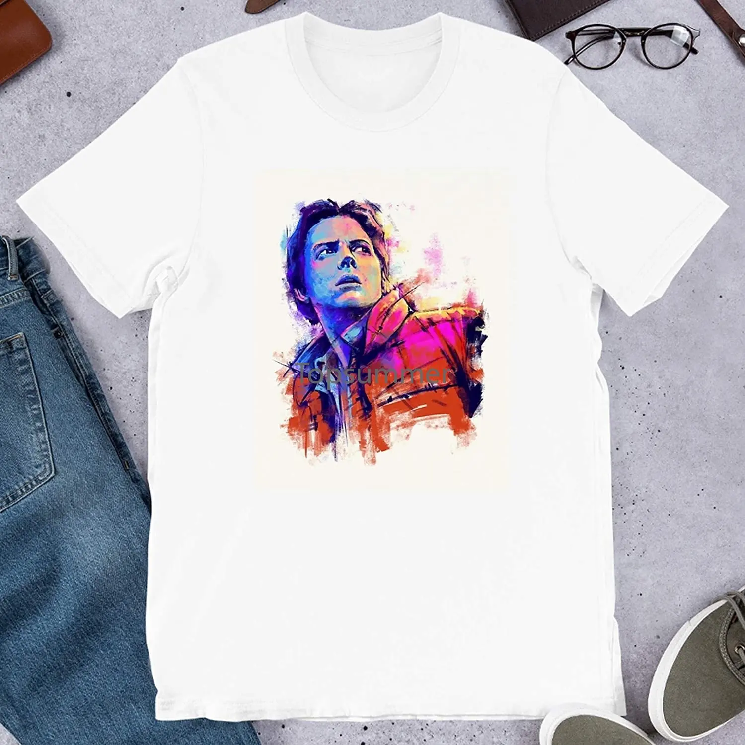 

Crayon Shine Marty Photographic Carbine Mcfly Back To The Future Movie Tv Character Graphic Unisex T-Shirt