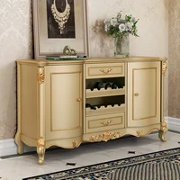 American light luxury meal side cabinet size house type country kitchen storage cabinet living room European wine cabinet tea ca