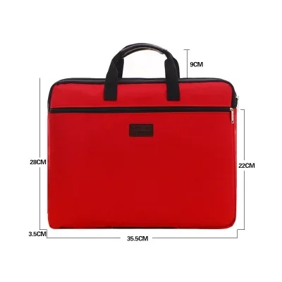 

Document Bag Bag Large Bag Handbag Office Meeting Canvas Men Women Multi-layer Zipper Information Capacity Briefcase Portable