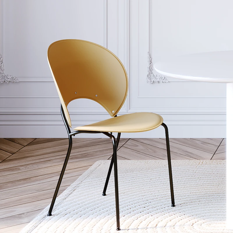 Saddle Leather Creative French Retro Cream Style Designer
