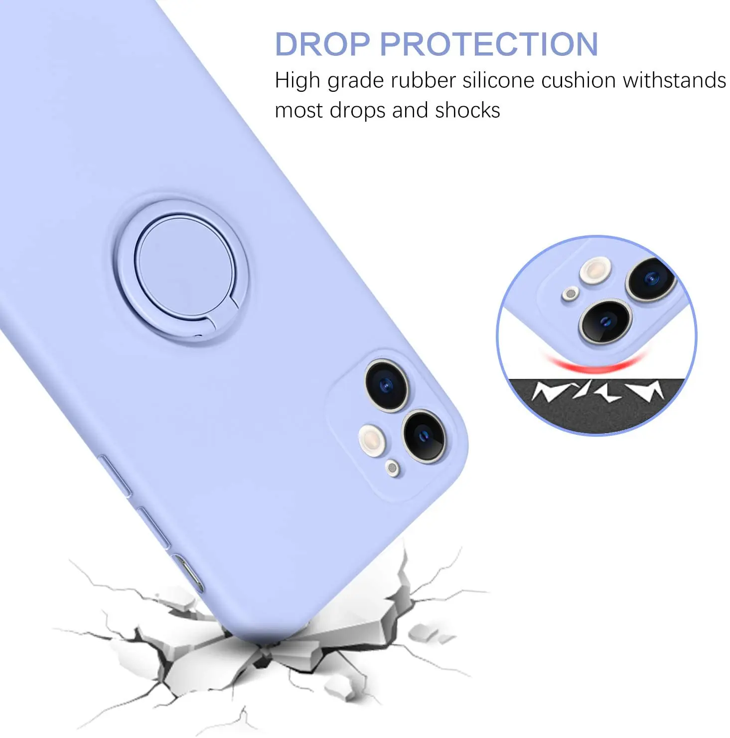 Чехол-накладка из жидкого силикона для iPhone 13 Mini Pro магнитный держатель-подставка