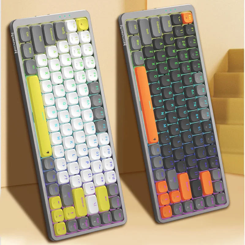 

TL84 75% RGB Mechanical Keyboard Bluetooth 5.0/2.4G Wireless/wired Connection Ultra-thin Compatible with Win Mac