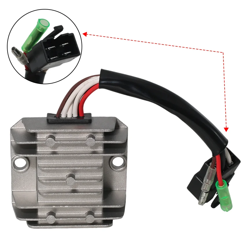 Выпрямитель регулятора напряжения мотоцикла для YFB250 YFB250FW YFM350FW Timberwolf 2WD 4WD YFM350 YFM350ER Moto-4 350 4GB-81960-00