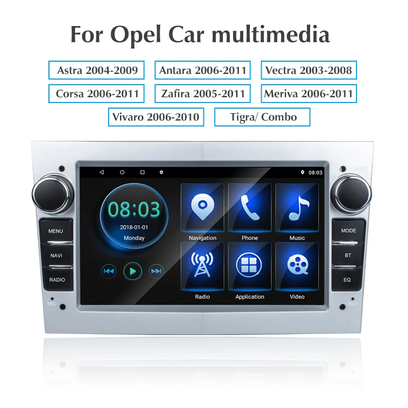 Автомобильный GPS-навигатор ETCAR 7 дюймов 2 Din Android 10 Wi-Fi без DVD Радио для Opel Astra H GJ Antara