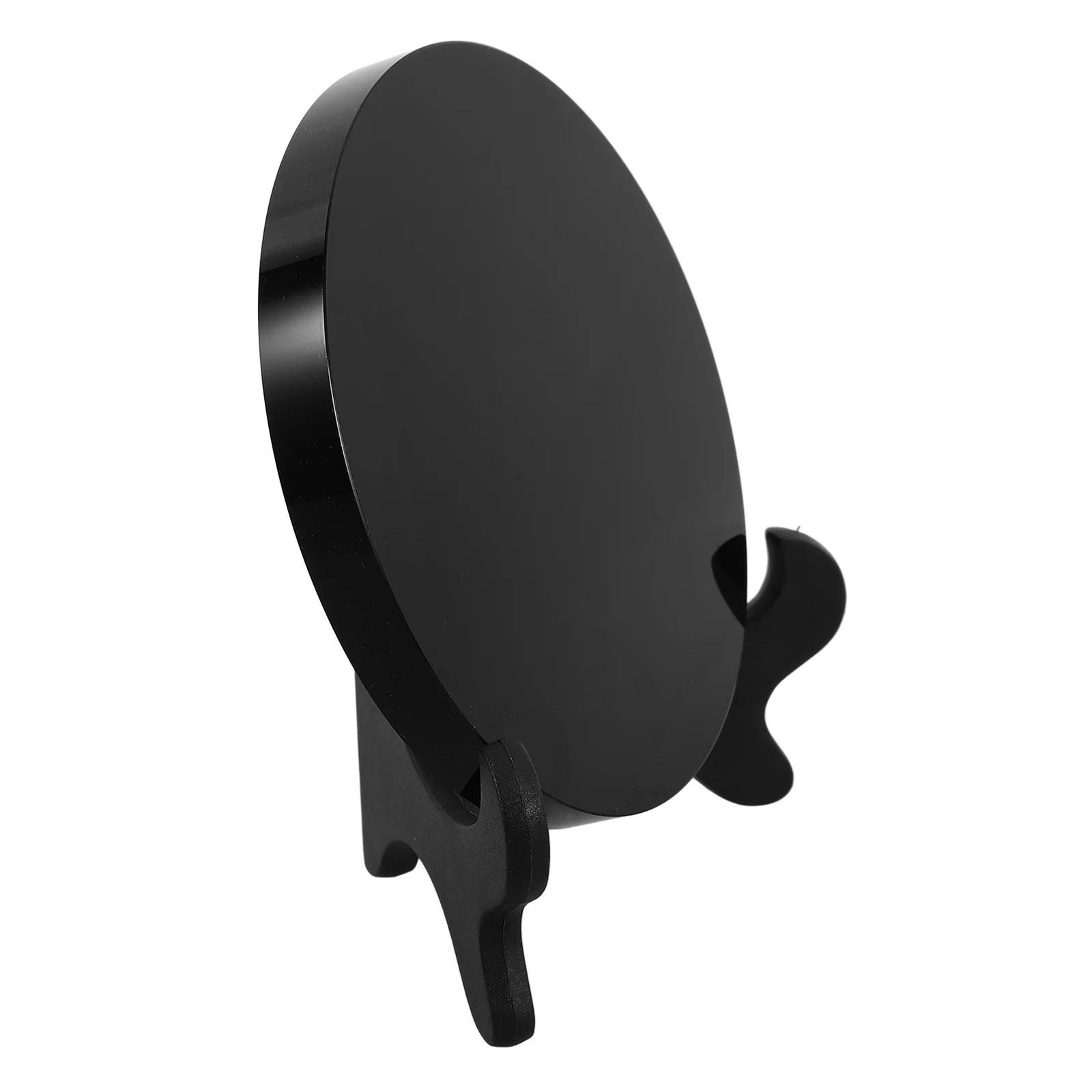 Домашний декор современные черные тарелки зеркало из обсидиана готический